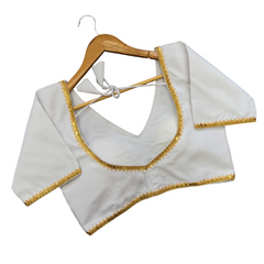 TRENDY PLAIN COTTON BLOUSE