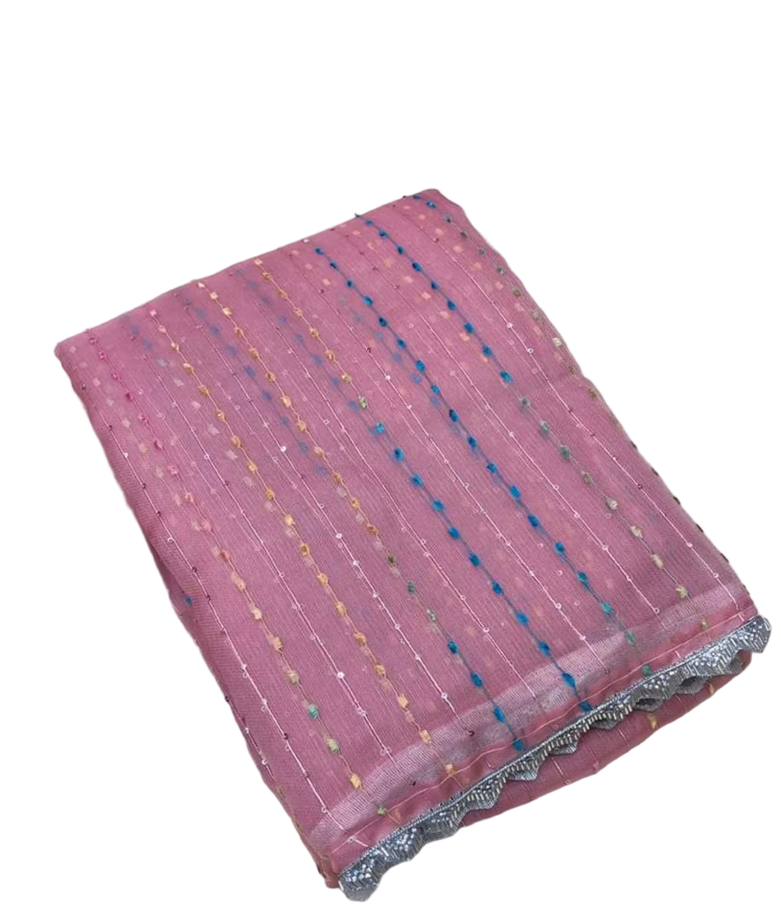 JUTE ORGANZA WITH SEQUENCE WORK SAREE