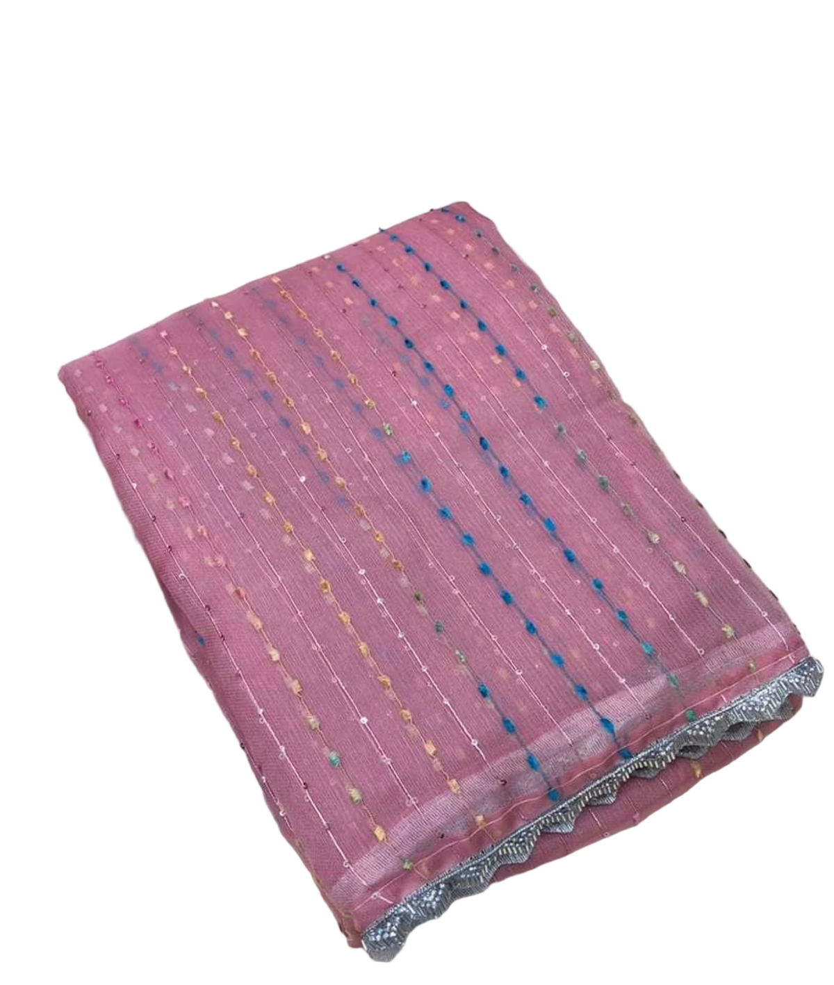 JUTE ORGANZA WITH SEQUENCE WORK SAREE