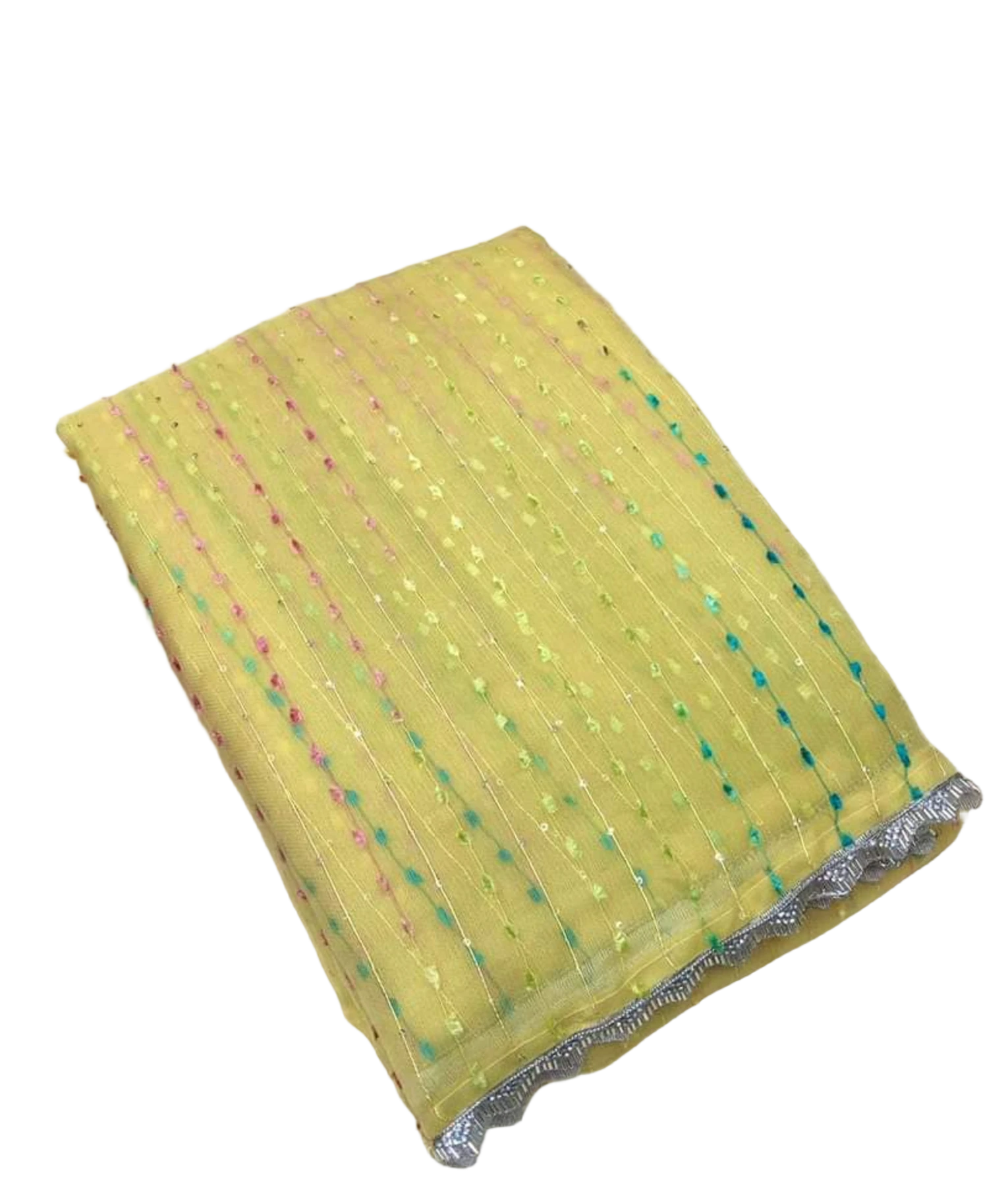 JUTE ORGANZA WITH SEQUENCE WORK SAREE