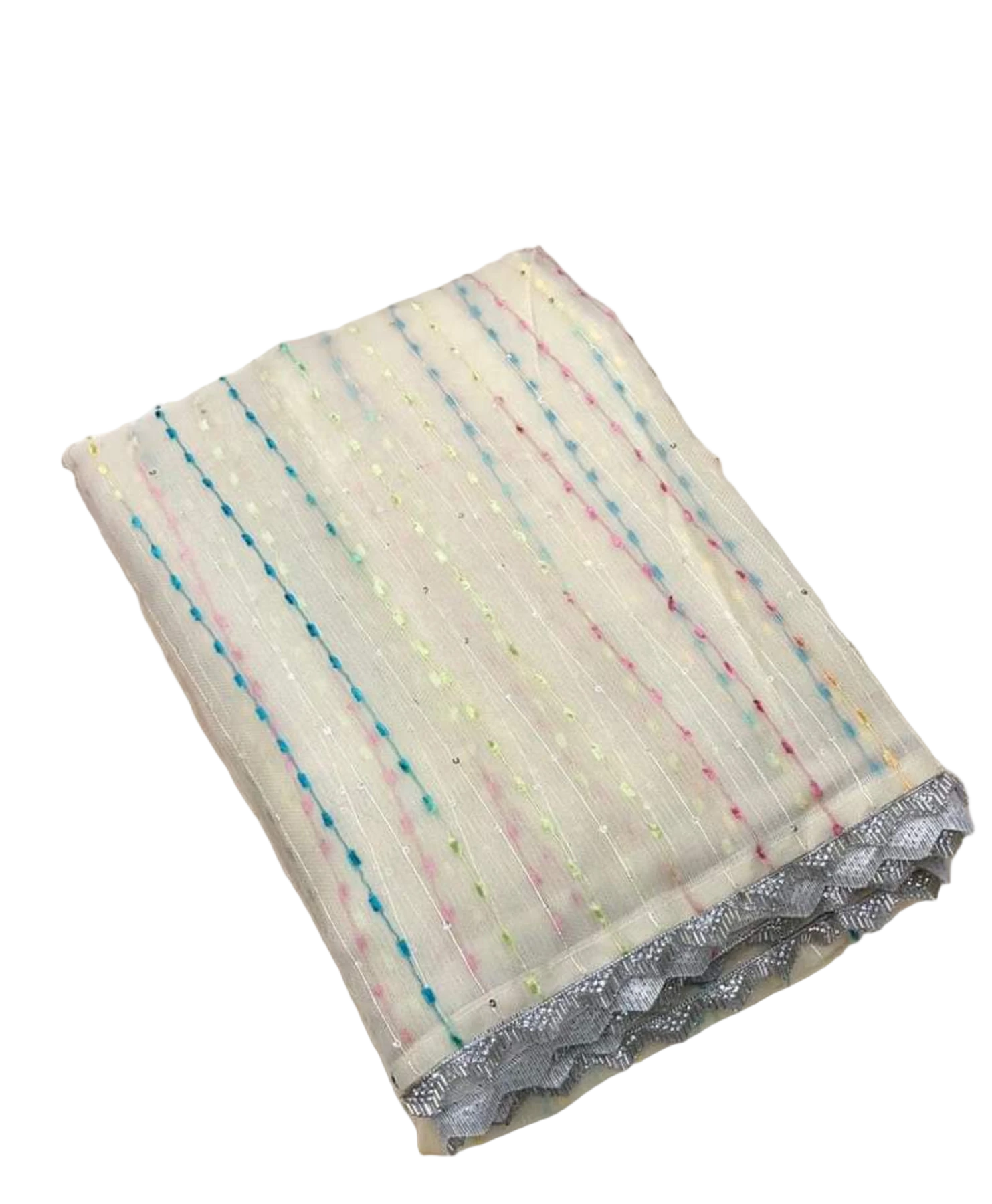 JUTE ORGANZA WITH SEQUENCE WORK SAREE