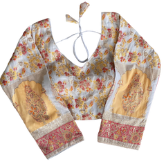 PURE DOLA SILK MULTI COLOUR WEAVING BLOUSE