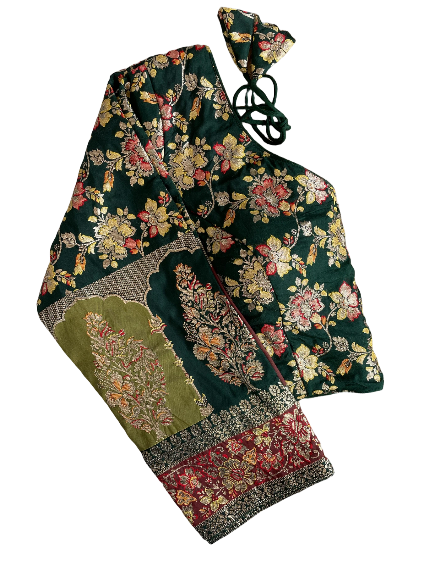 PURE DOLA SILK MULTI COLOUR WEAVING BLOUSE