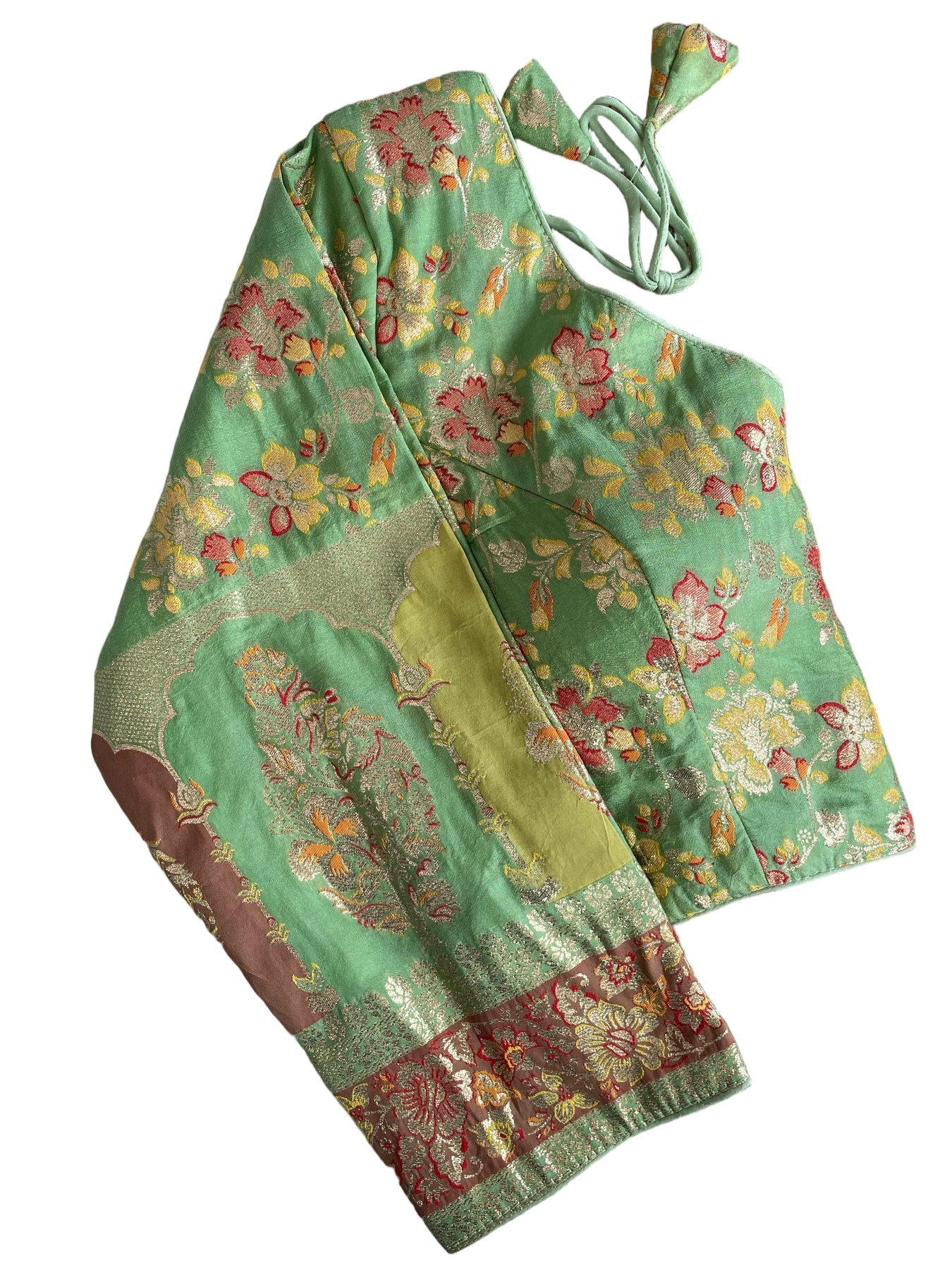 PURE DOLA SILK MULTI COLOUR WEAVING BLOUSE