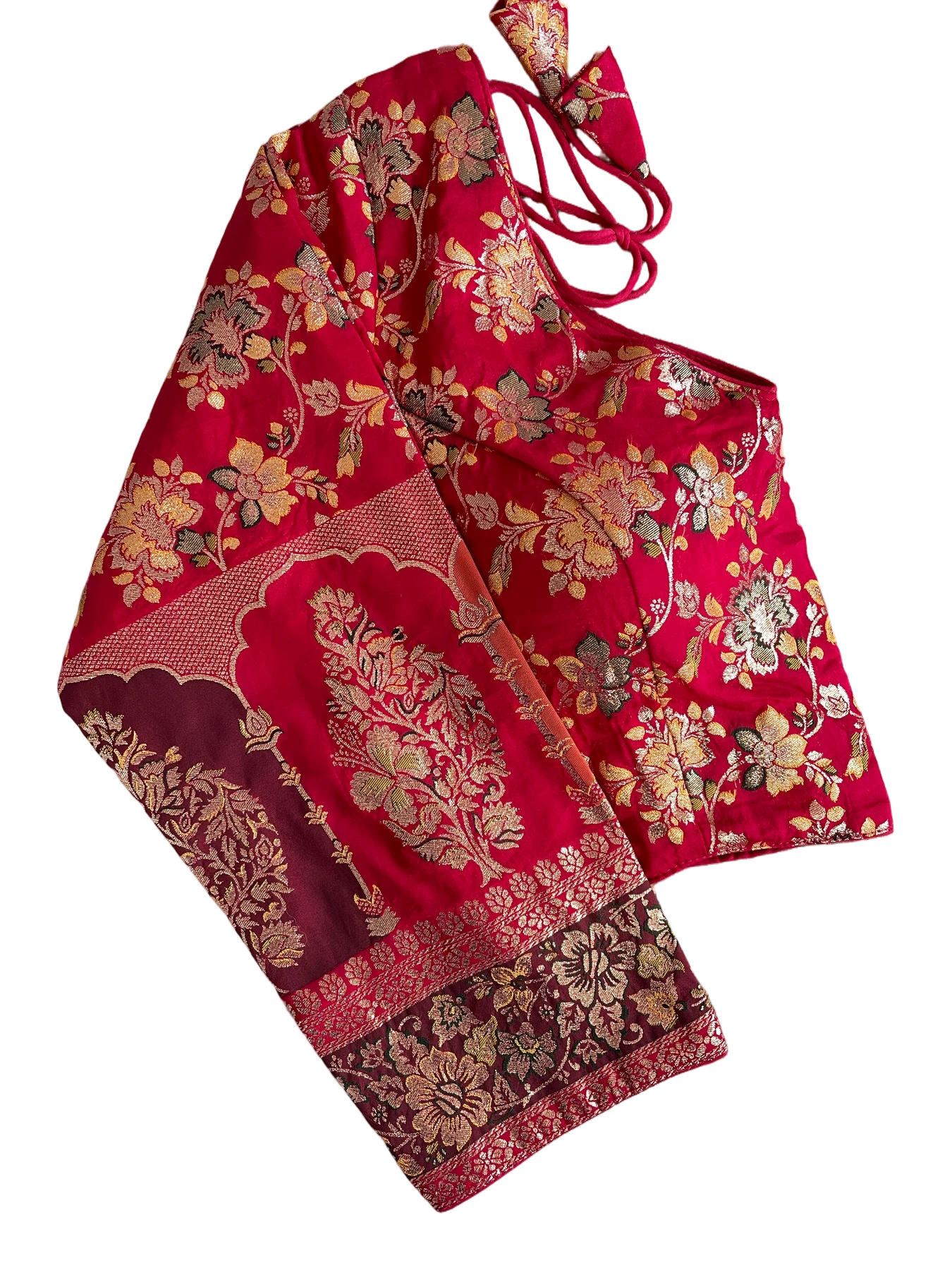 PURE DOLA SILK MULTI COLOUR WEAVING BLOUSE