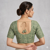 Readymade Non-Padded Ajrakh Print Blouse