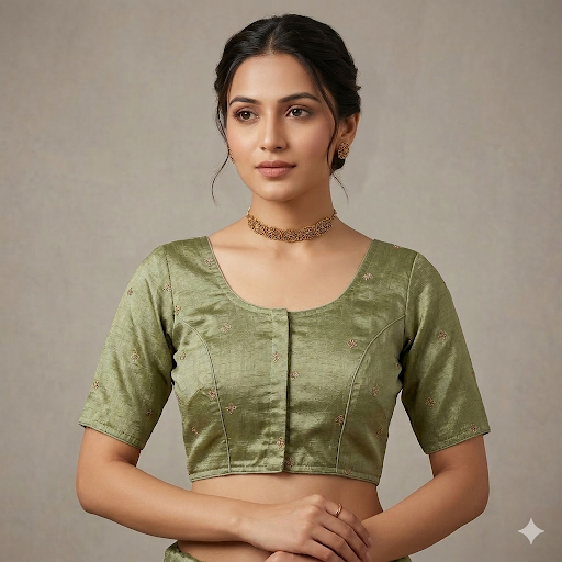 Haritha Sutra Non-Padded Readymade Blouse