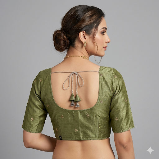 Haritha Sutra Non-Padded Readymade Blouse