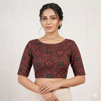 Rustika Mandala Stretch Readymade Non-Padded Blouse