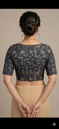 Kala Vriksha Stretch Readymade Non-Padded Blouse