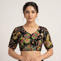 Embroidery Kalamkari Padded Readymade Blouse