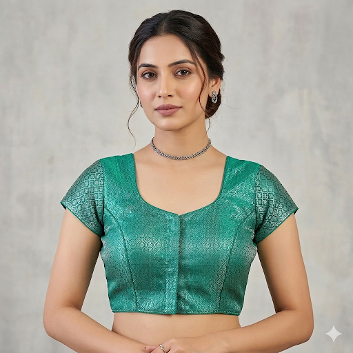Elegance Dori-Tie Padded  Redaymade Blouse