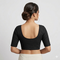 Midnight Loom Stretch Blouse