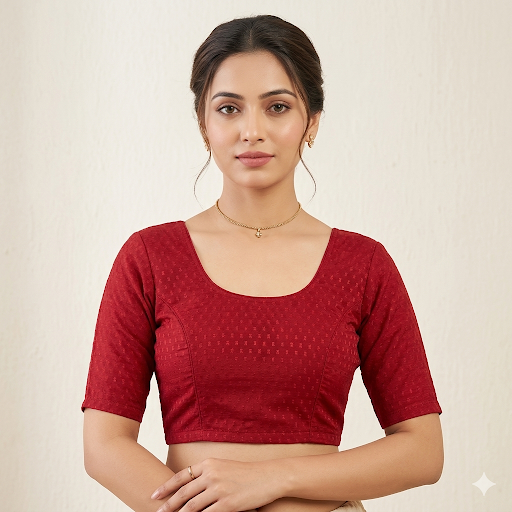 Midnight Loom Stretch Blouse