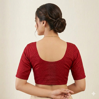 Midnight Loom Stretch Blouse
