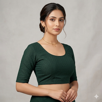 Midnight Loom Stretch Blouse