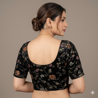 Midnight Loom Stretch Blouse