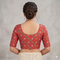 Sindhoor Bloom Ethnic Unstitched  Blouse Piece