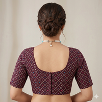 Kesari Leheriya Bloom Unstitched Blouse Piece