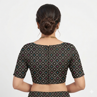 Kesari Leheriya Bloom Unstitched Blouse Piece