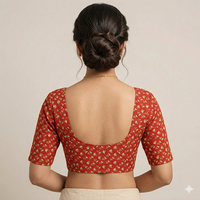 Mayura Bloom Ruby Unstitched Blouse Piece