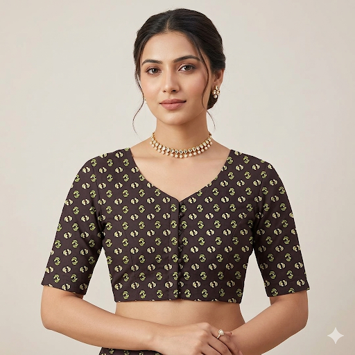 Neelika Bandhej Soft Unstitched Blouse Piece