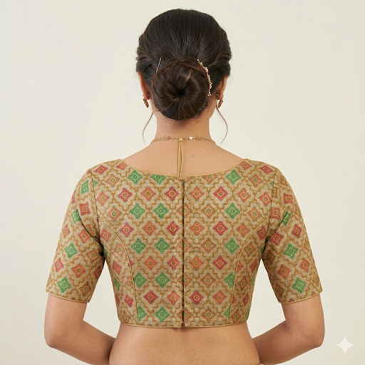 Heritage Lattice Motif Unstitched Blouse Piece