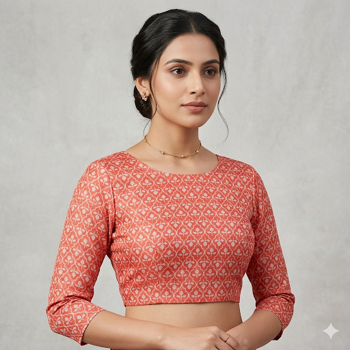 Rustika Trellis Unstitched Blouse Piece
