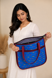 Quilted Fabric Tote Bag