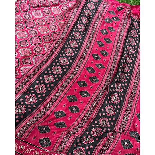 Ajrakh Print Saree