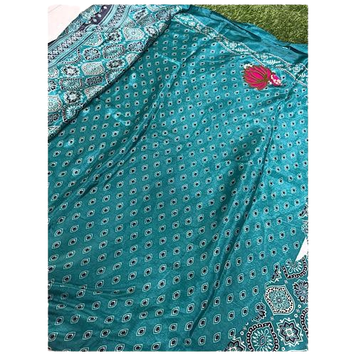 Ajrakh Print Saree