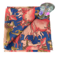 Nandi Kalamkari Unstitched Blouse Piece