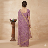 Classic Beauty with a golden touch Cotton saree.