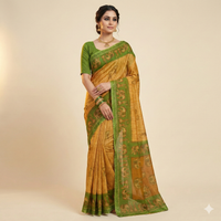 Nritya varnam Ethinc Cotton Saree.