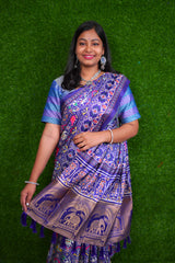 Ikat print sarees