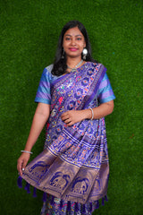 Ikat print sarees