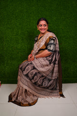 Kalamkari Nizam Boarder saree