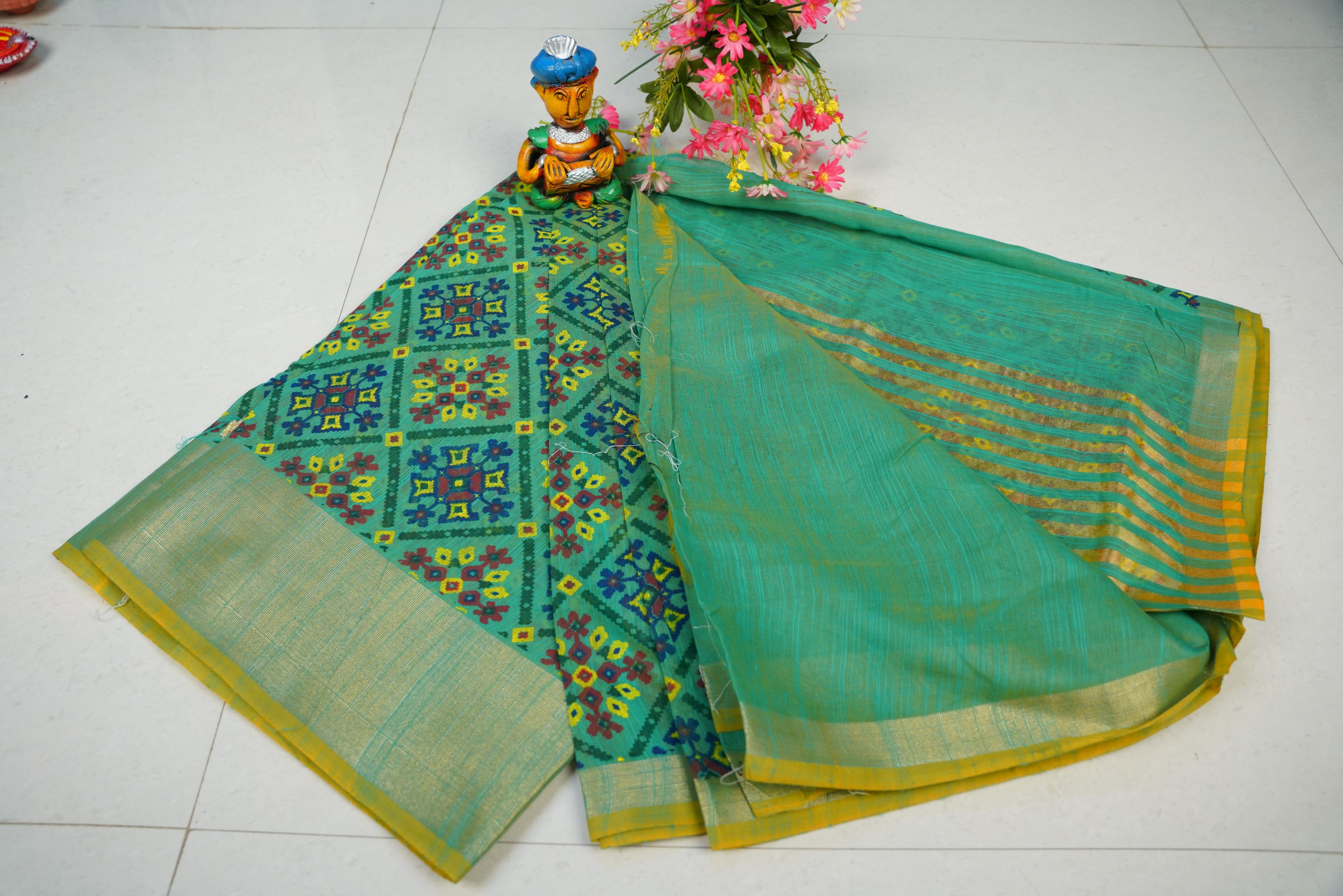 GICCHA COTTON FANCY SAREE