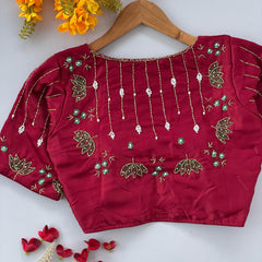 MAKHMAL SILK CLASSY WOMEN'S BLOUSE