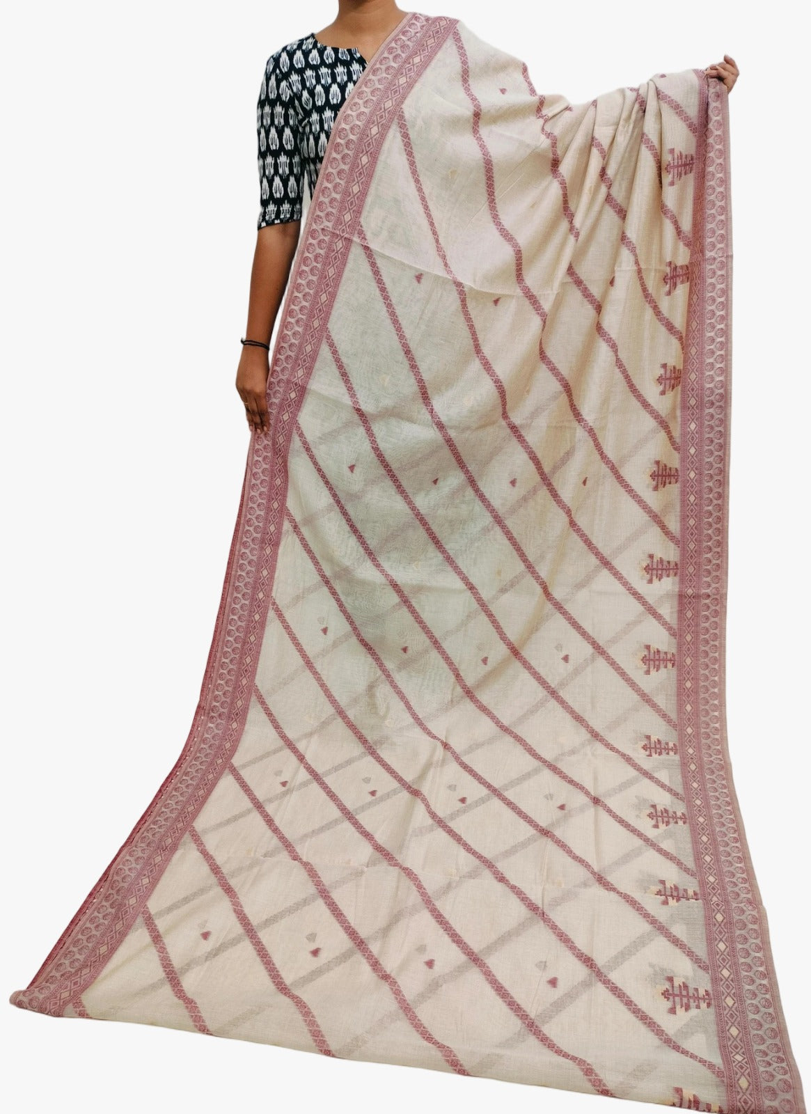 PURE JAMDANI PATTU WEAVING SAREE