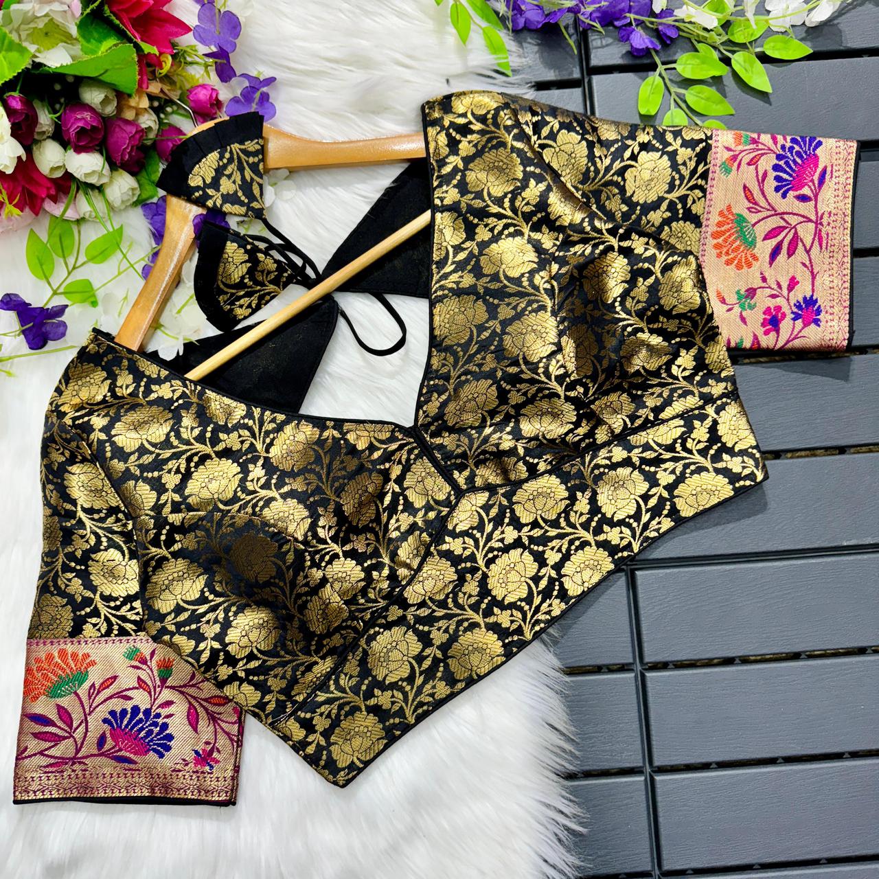 PURE PAITHANI FESTIVAL WEAR BLOUSE'S