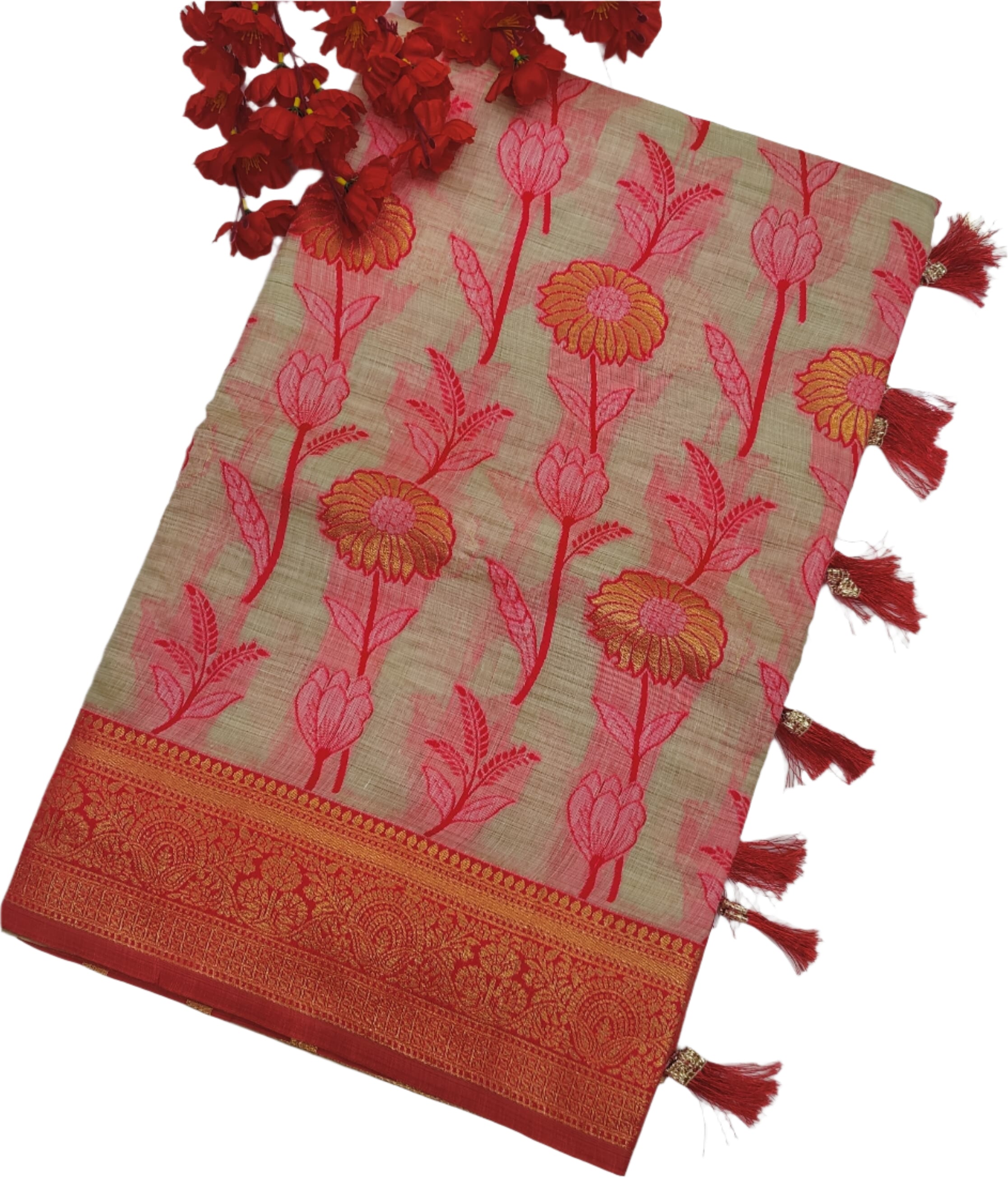 KORA FULL WEAVING SAREE