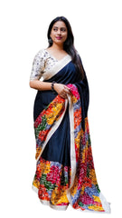 SOFT PASHMINA  SILK  SAREE