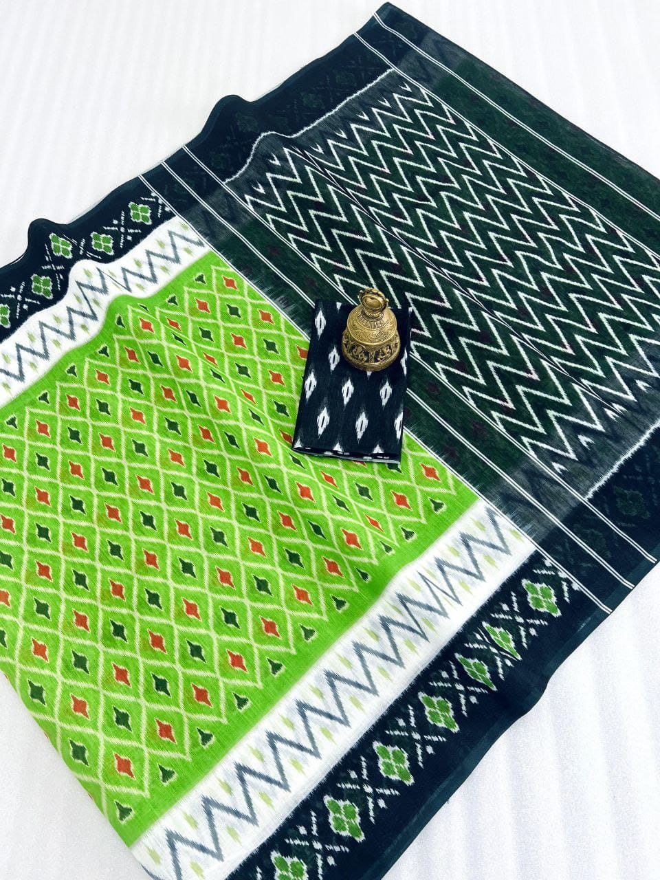 LINEN DIGITAL PRINT SAREE