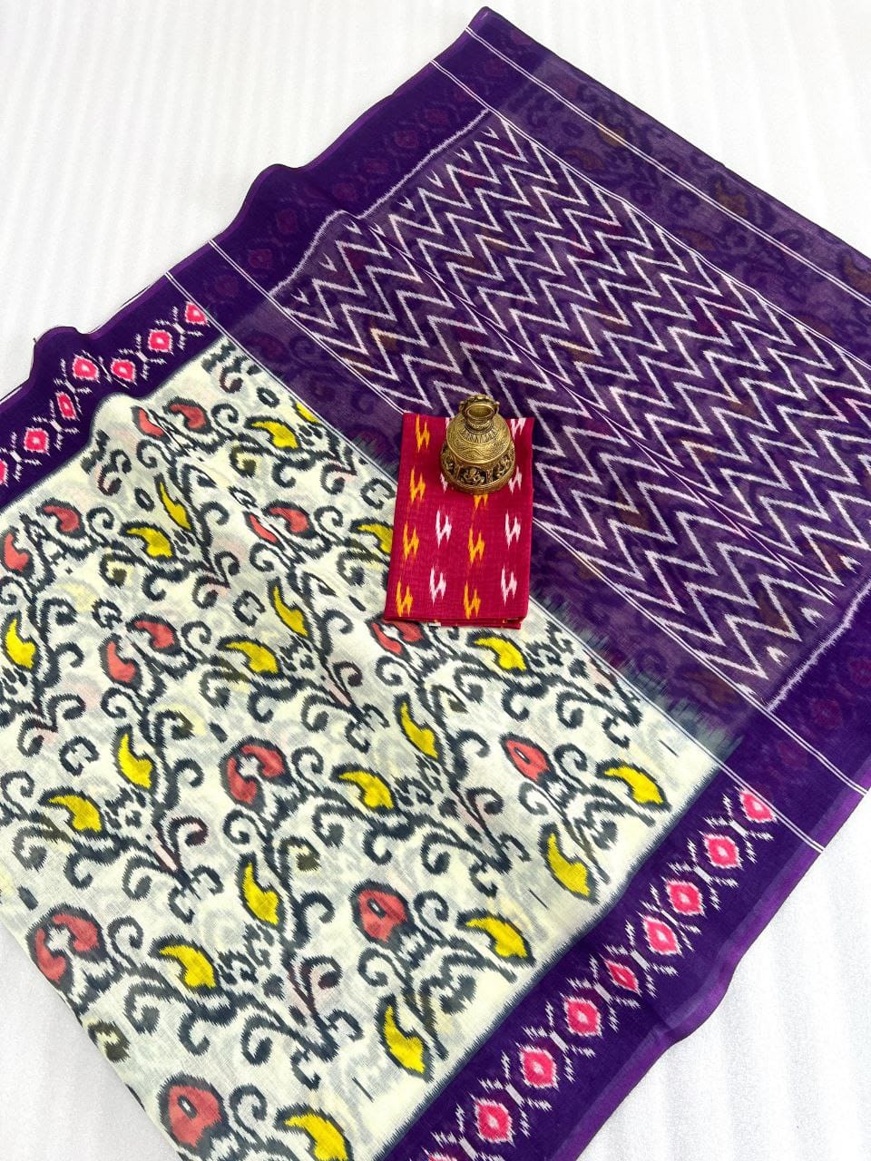 LINEN DIGITAL PRINT SAREE