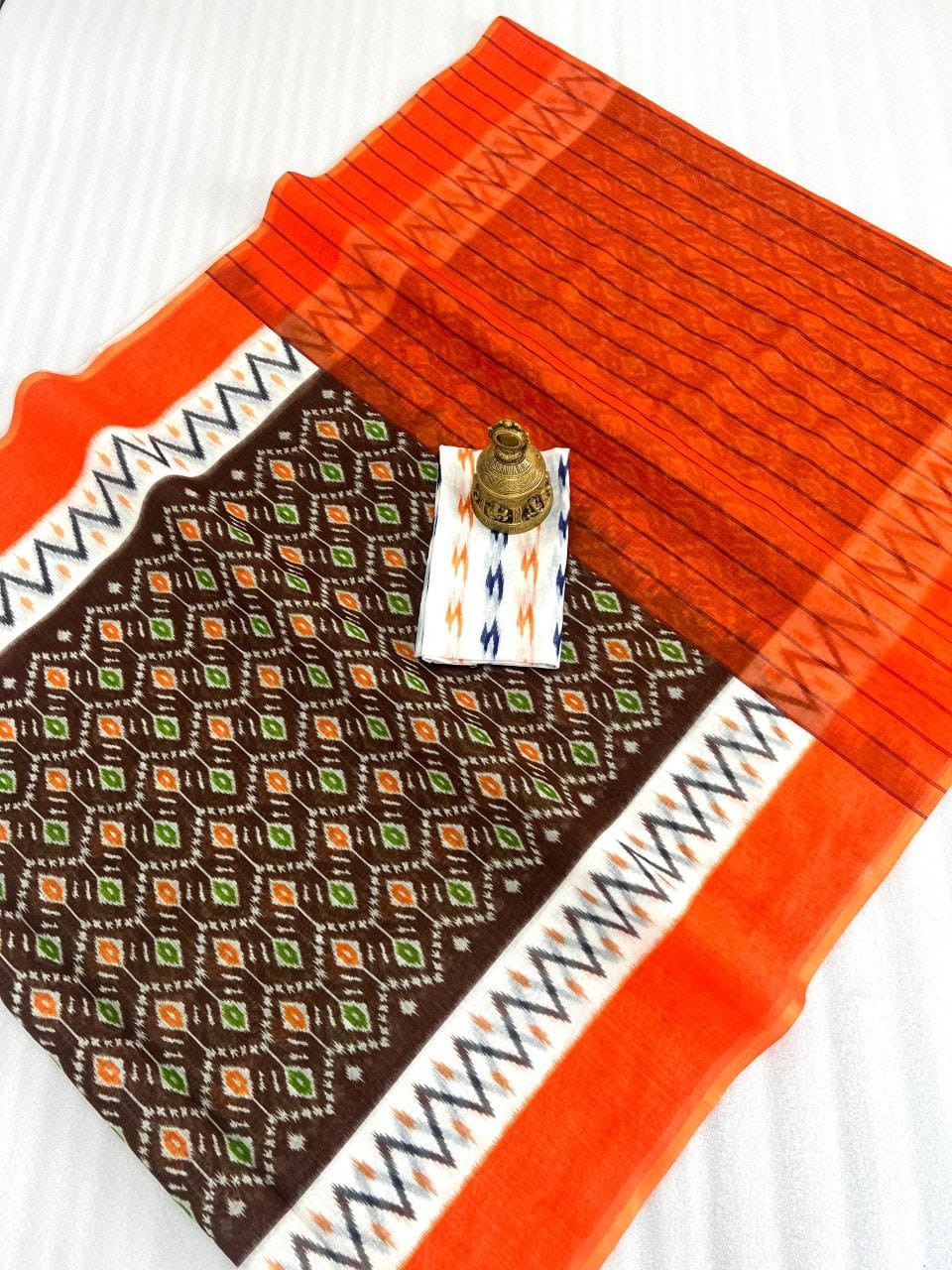 LINEN DIGITAL PRINT SAREE