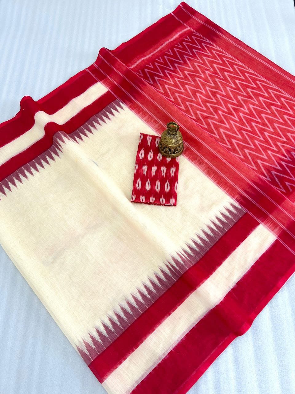 LINEN DIGITAL PRINT SAREE