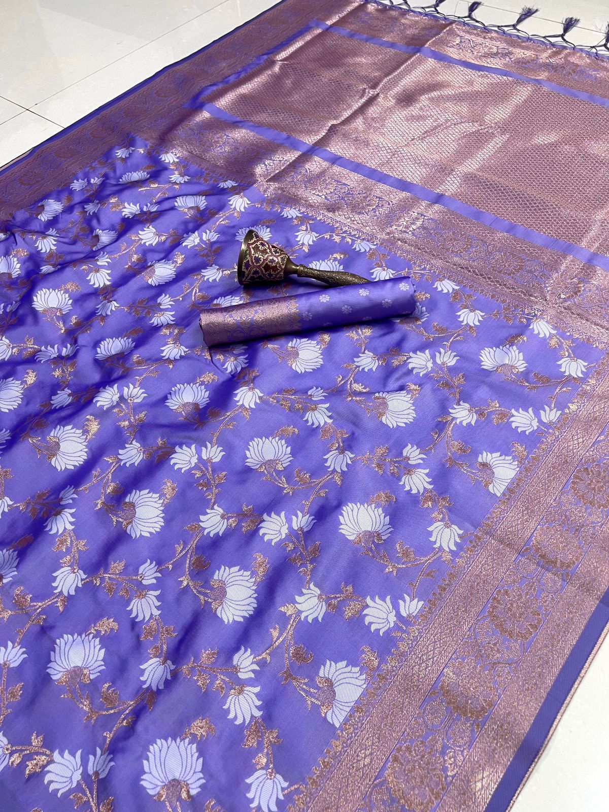 PURE SOFT KANJEEVARAM GOLD ZARI SILK