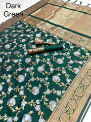 PURE SOFT KANJEEVARAM GOLD ZARI SILK