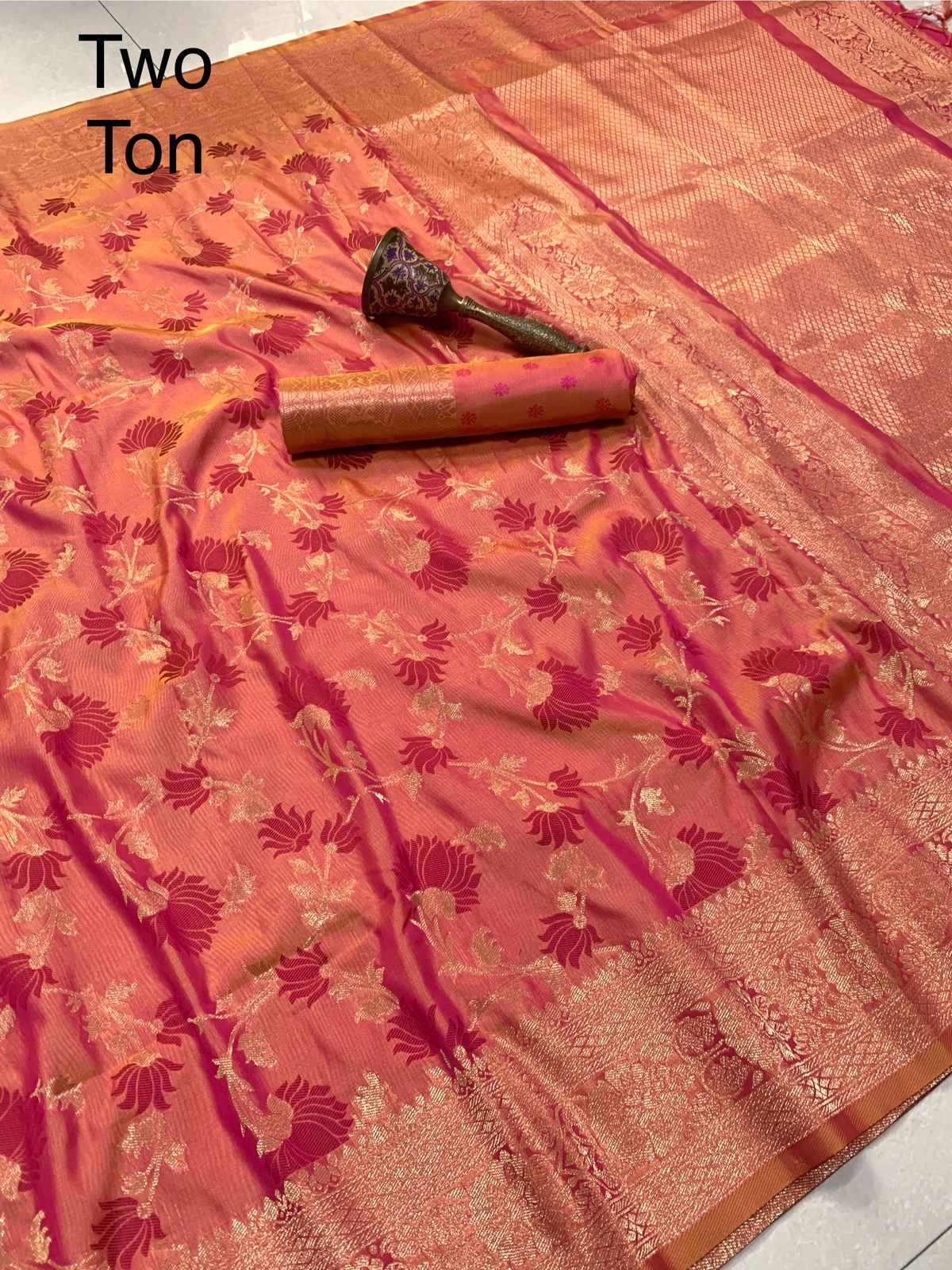 PURE SOFT KANJEEVARAM GOLD ZARI SILK